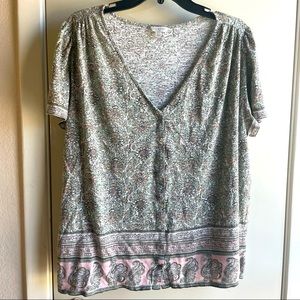 Lucky Brand Floral Shirt